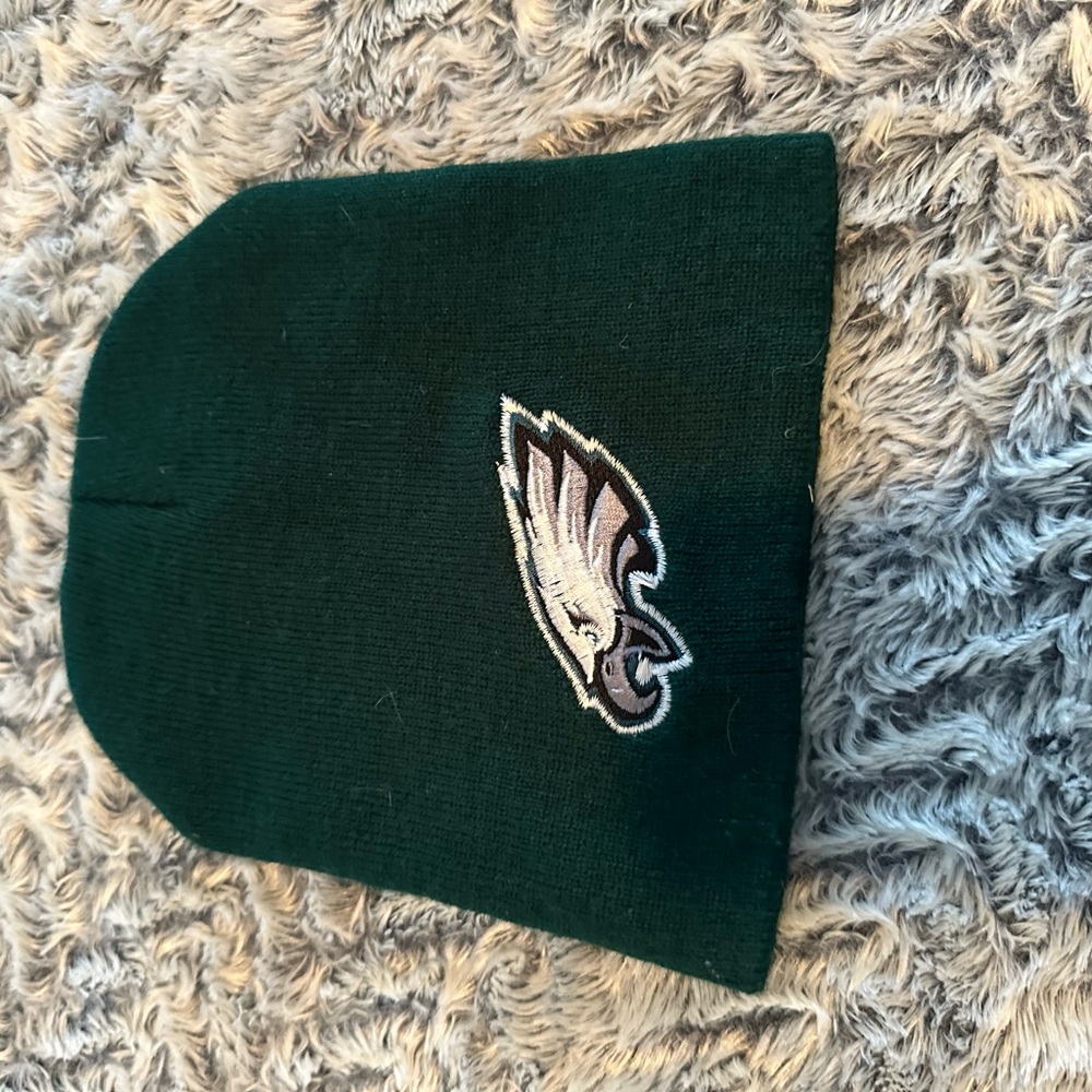 Dark Green Embroidered Beanie